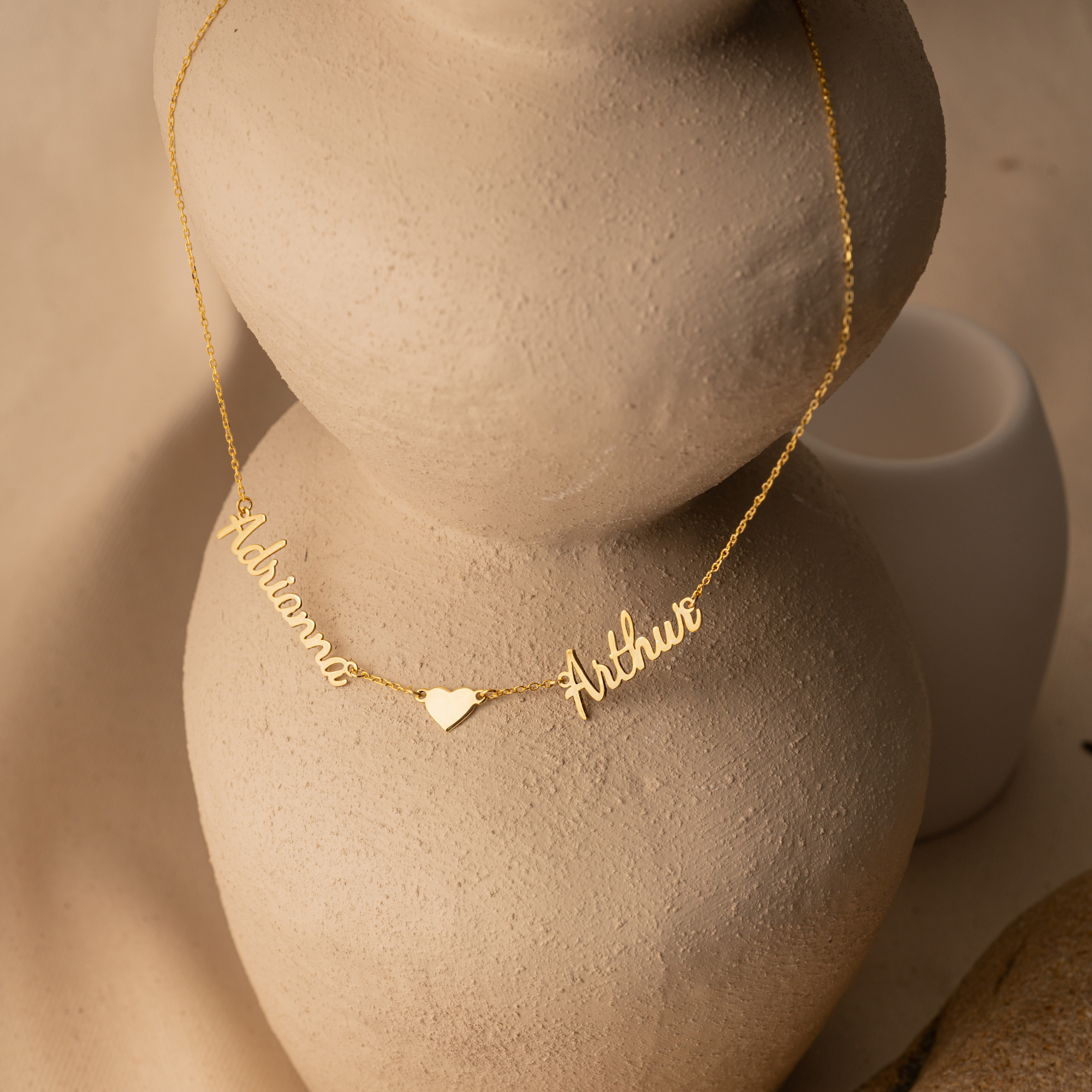 Custom Multi Name Necklace with Symbol Connector | Personalized Family Jewelry