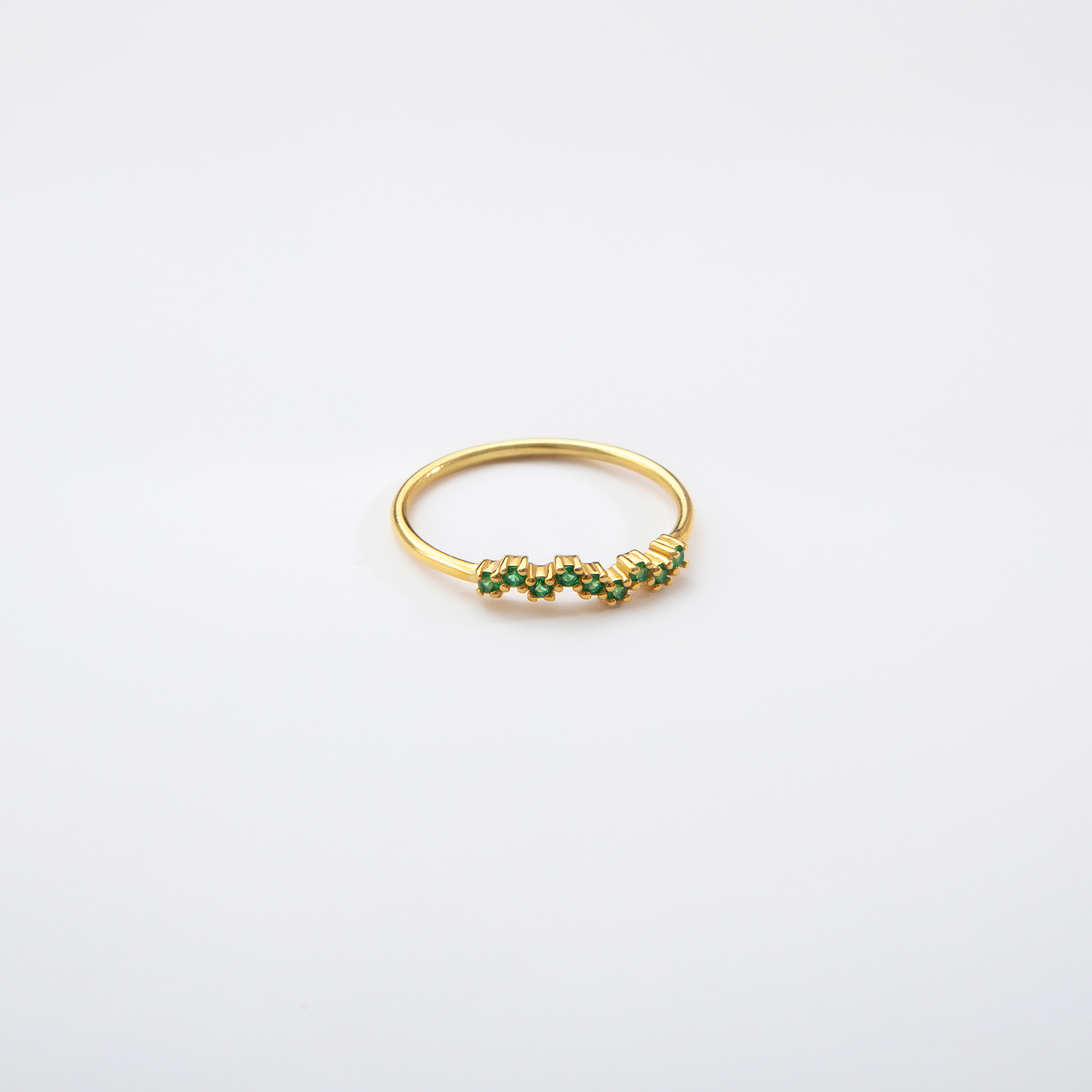 Tiny Multi Birthstone Ring – Dainty Family Birthstone Ring by UXV