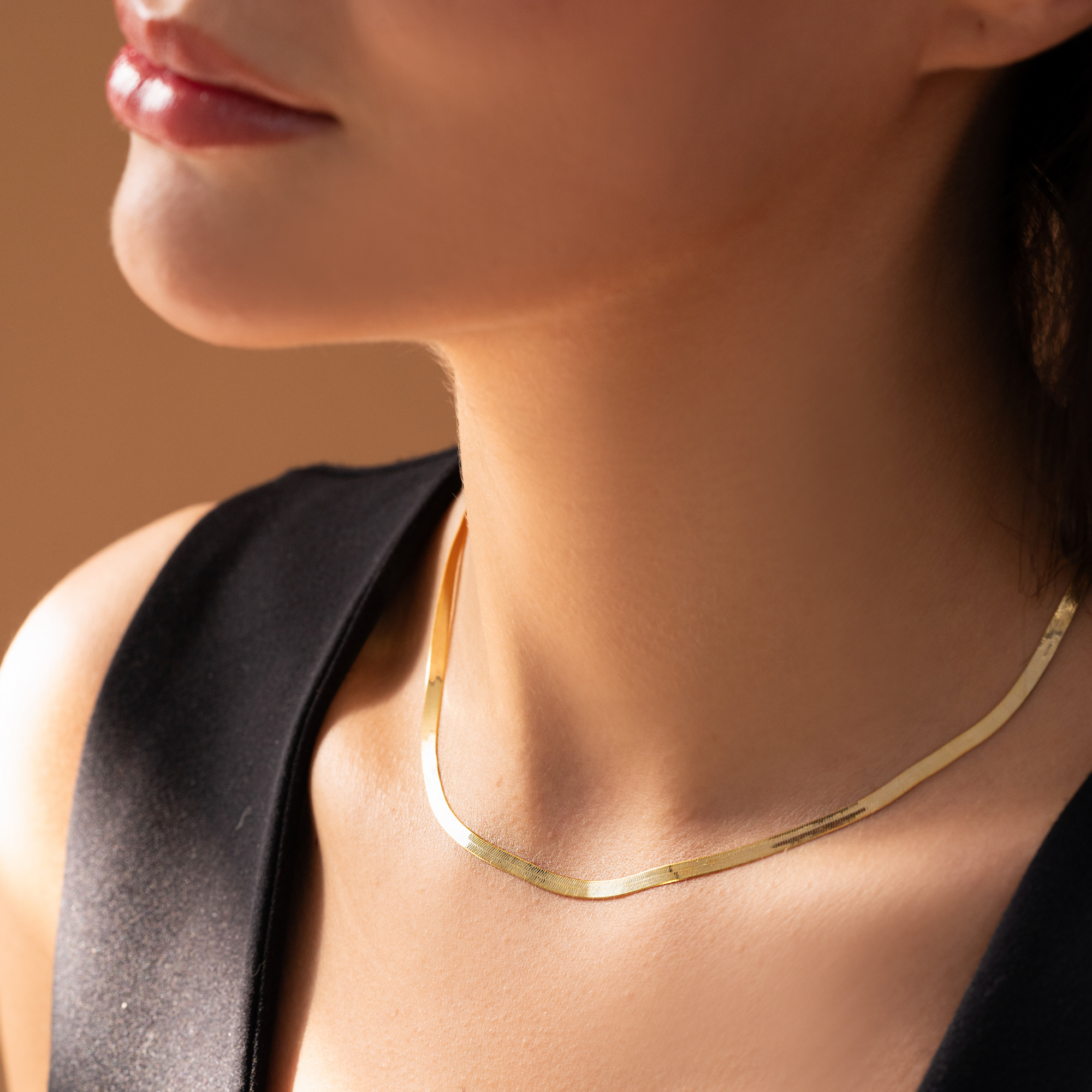 Herringbone Snake Chain Necklace – UXV Jewelry