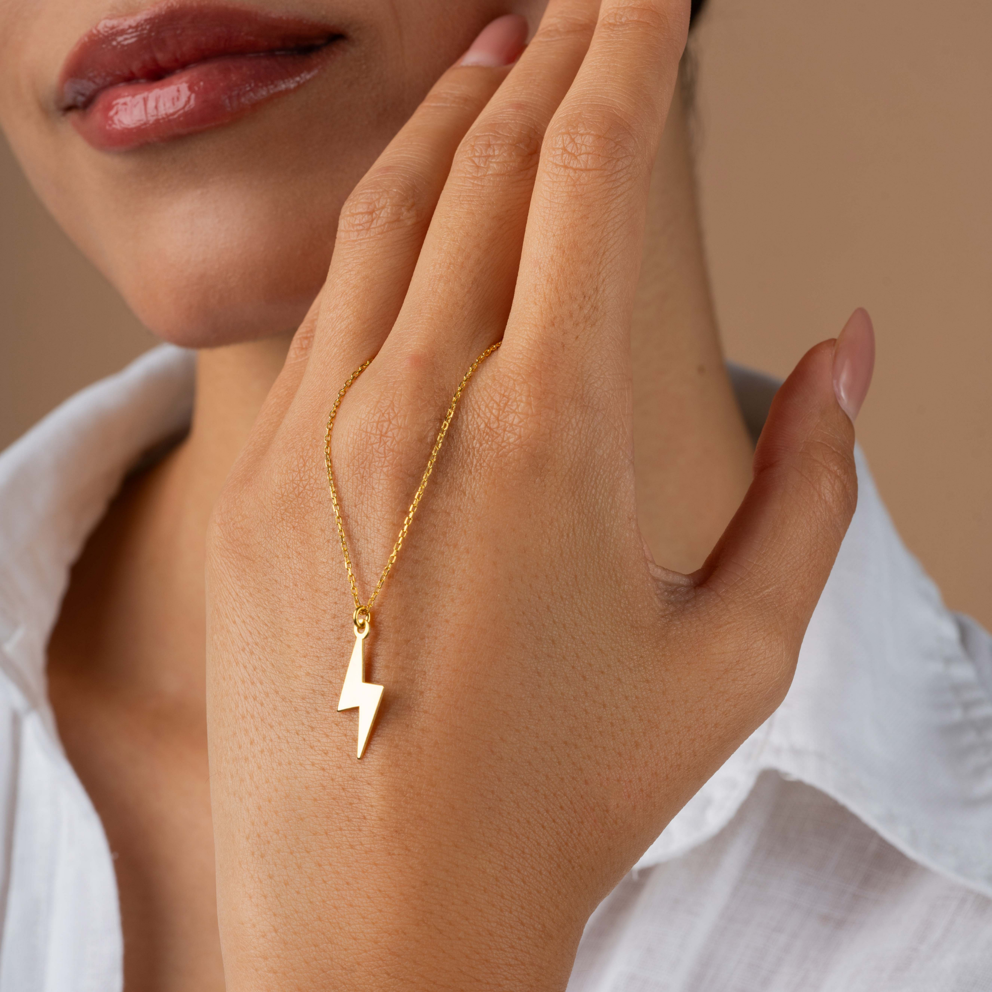 Lightning Bolt Necklace – UXV Jewelry