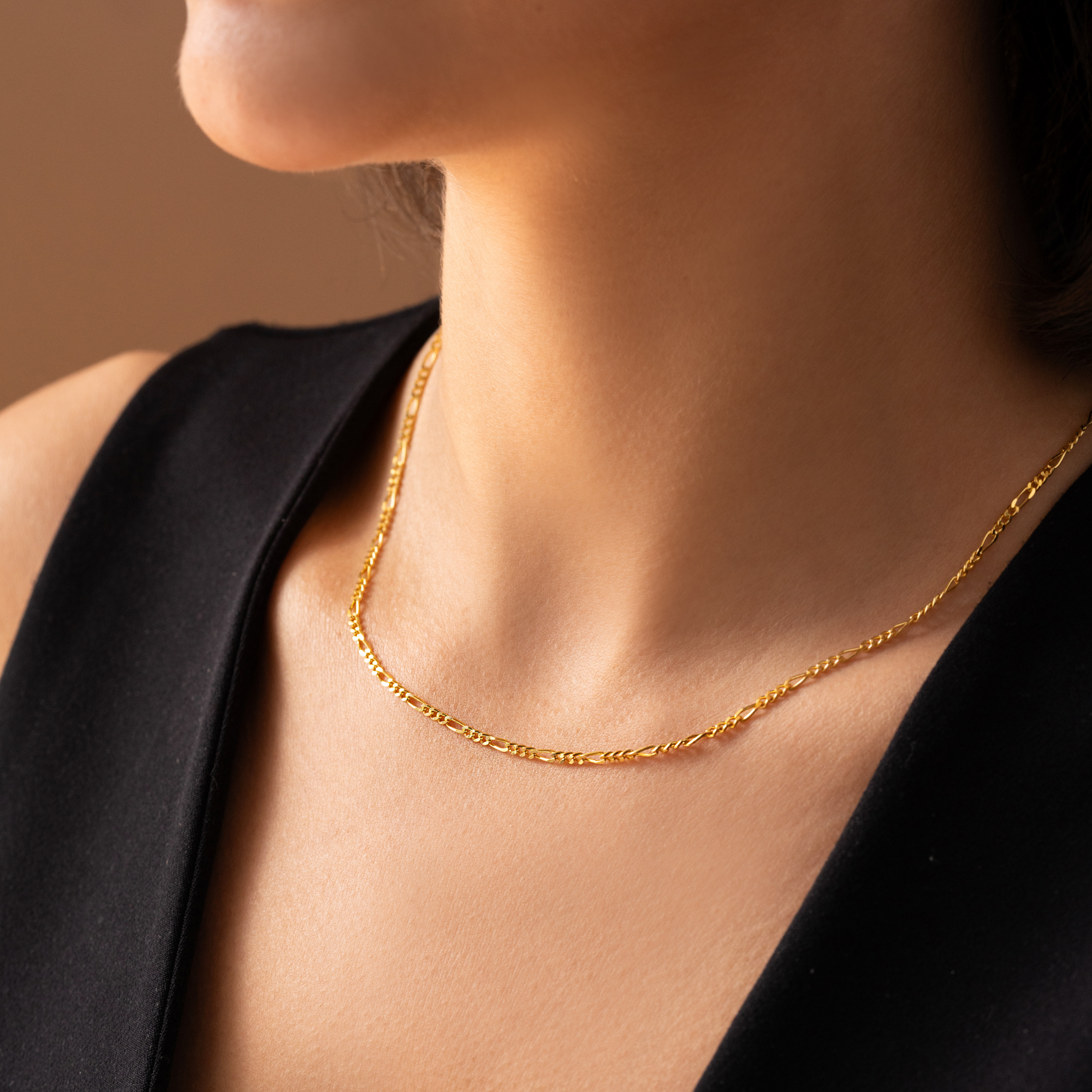 Figaro Chain Necklace – UXV Jewelry