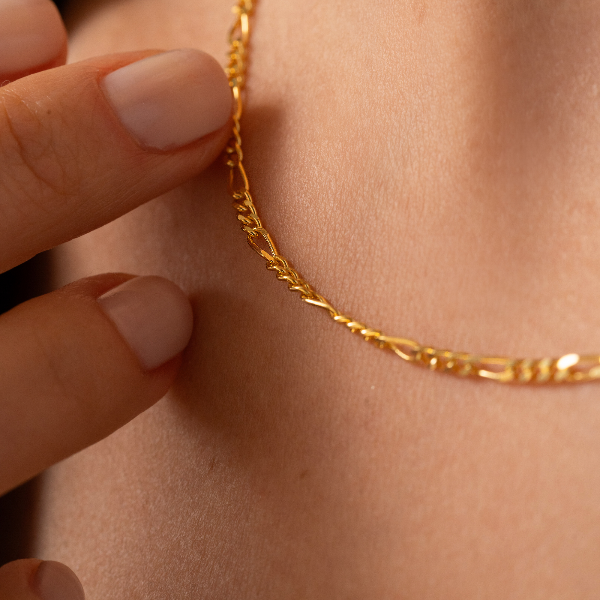 Figaro Chain Necklace – UXV Jewelry
