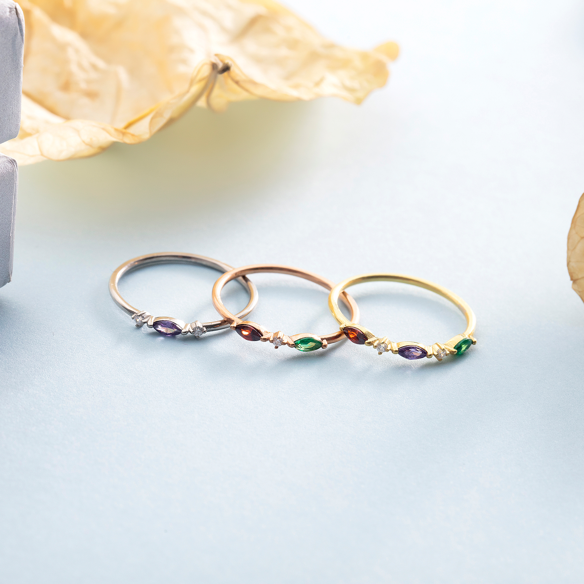 Personalized Family Birthstone Ring β Custom Multi Stone Ring by UXV