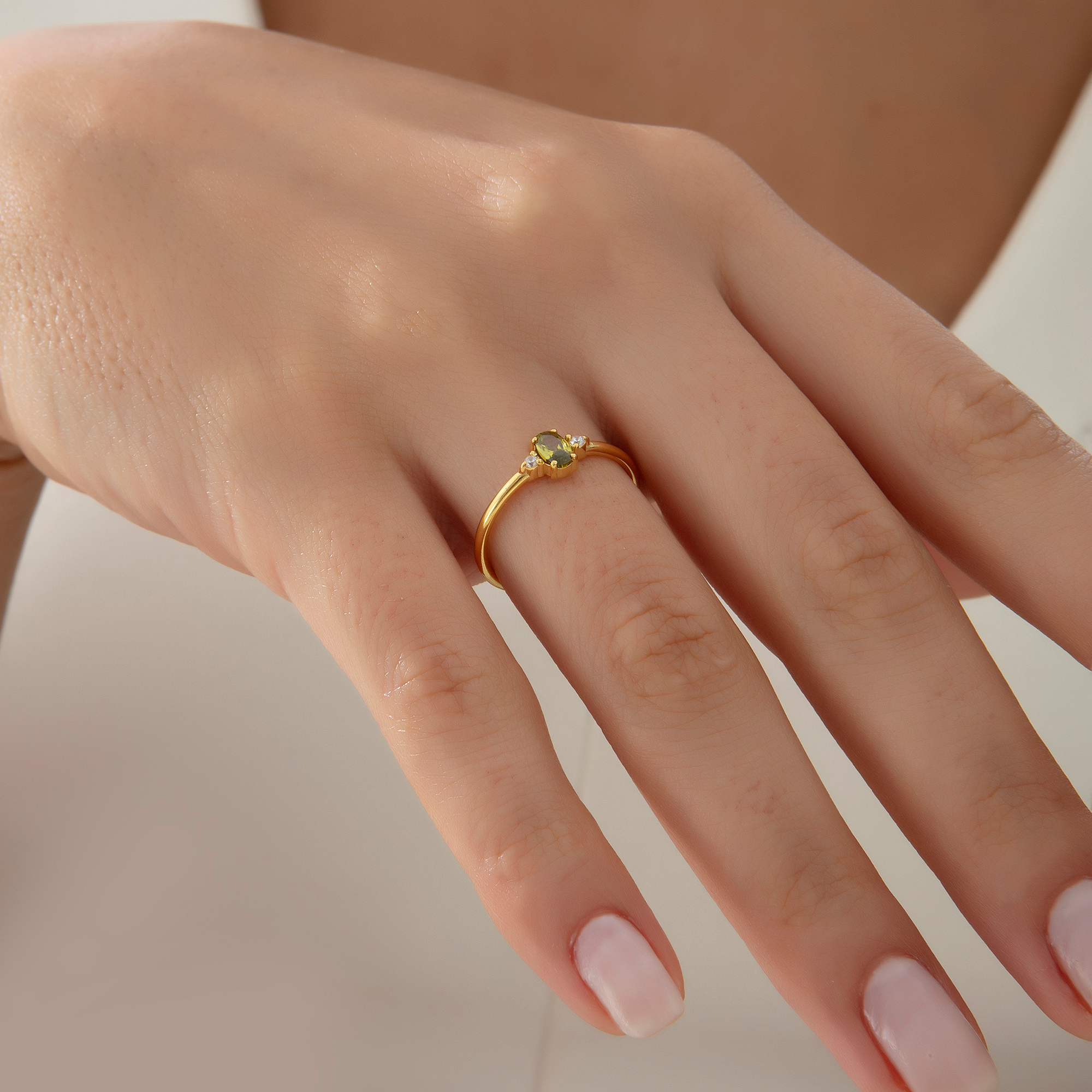 Birthstone Ring – Personalized Gold Birthstone Jewelry by UXV