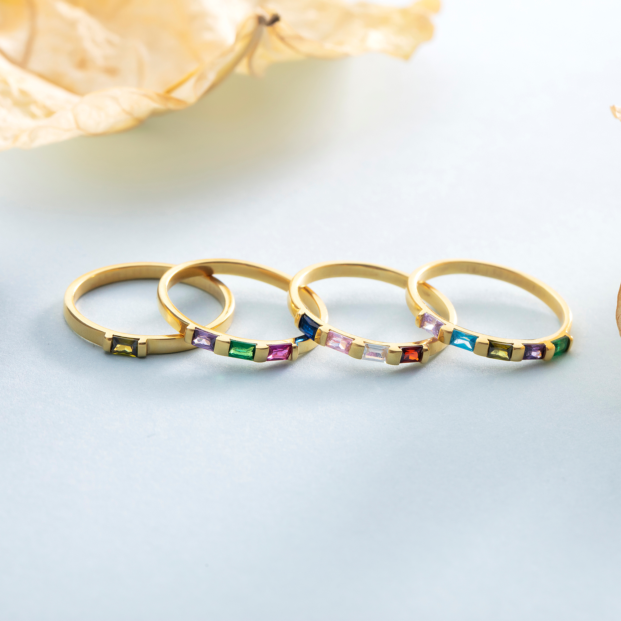 Family Birthstone Ring β Custom Multi Stone Gold Ring by UXV