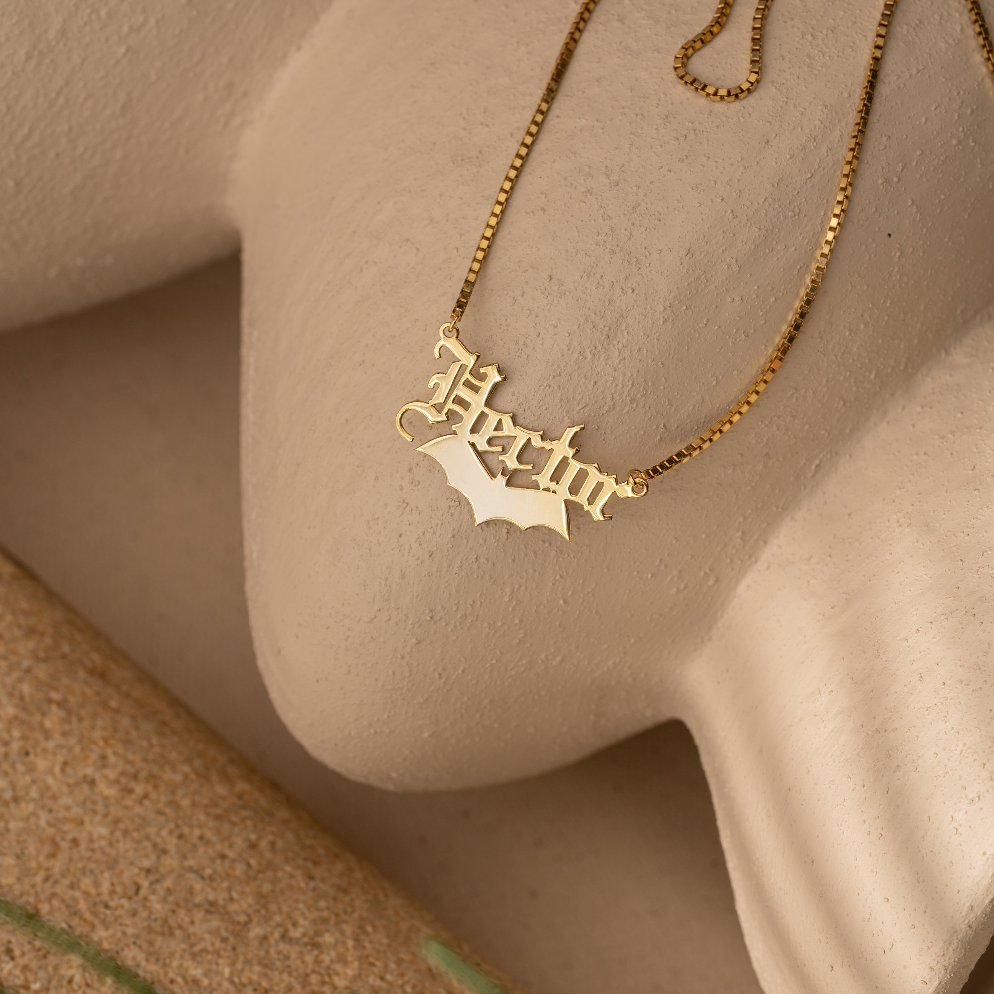 Bat Name Necklace – Personalized Jewelry by UXV