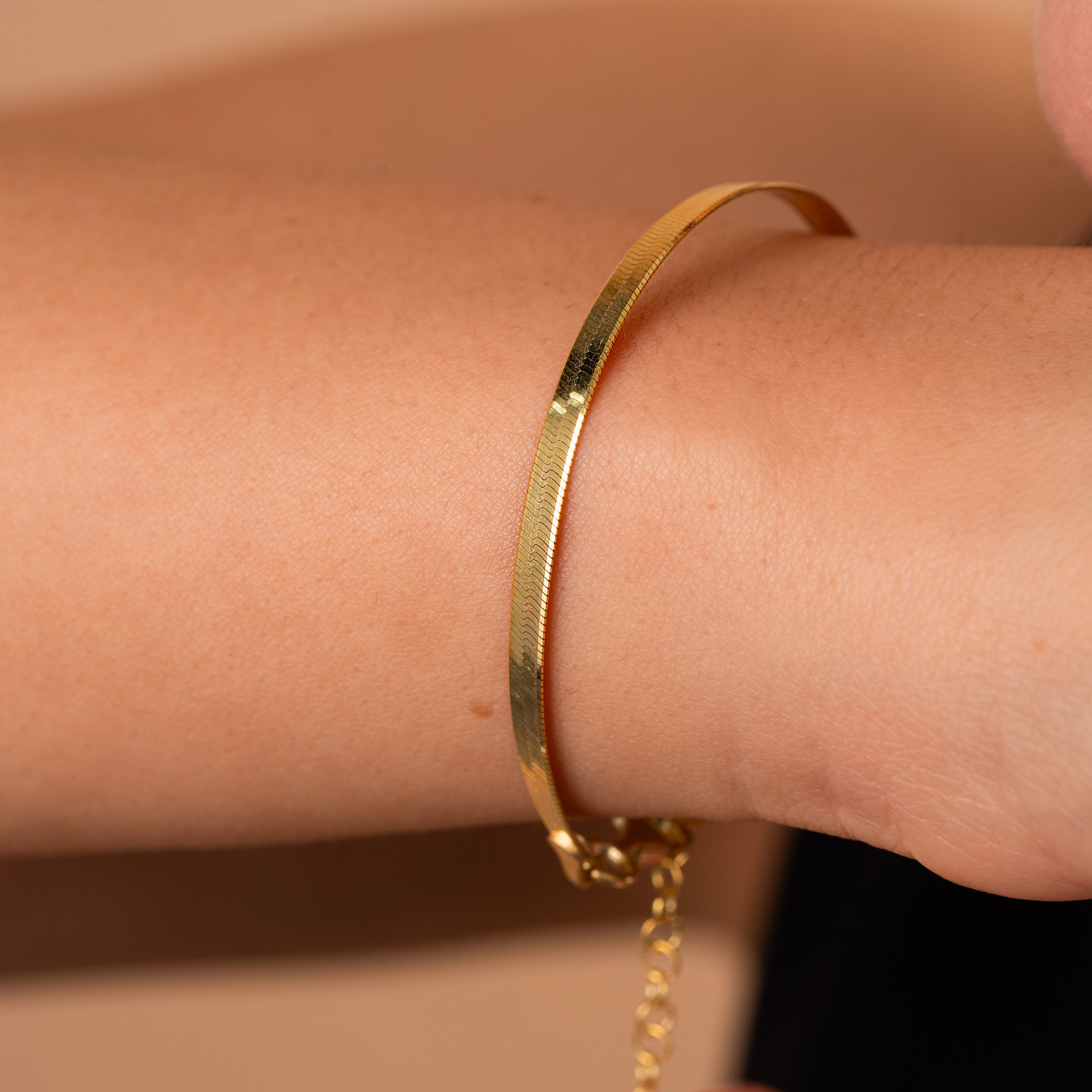 Snake Herringbone Bracelet – UXV Jewelry