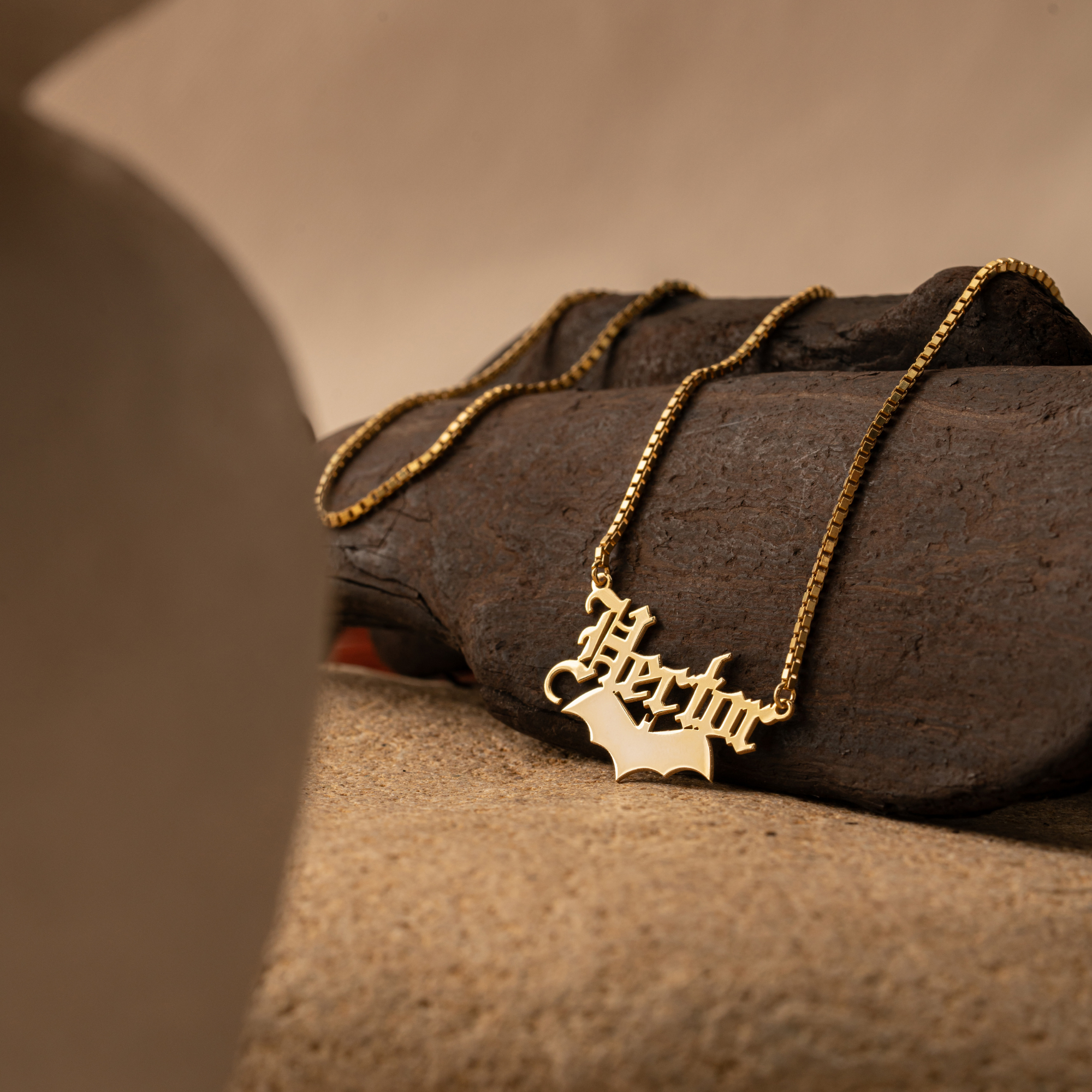 Bat Name Necklace – Personalized Jewelry by UXV