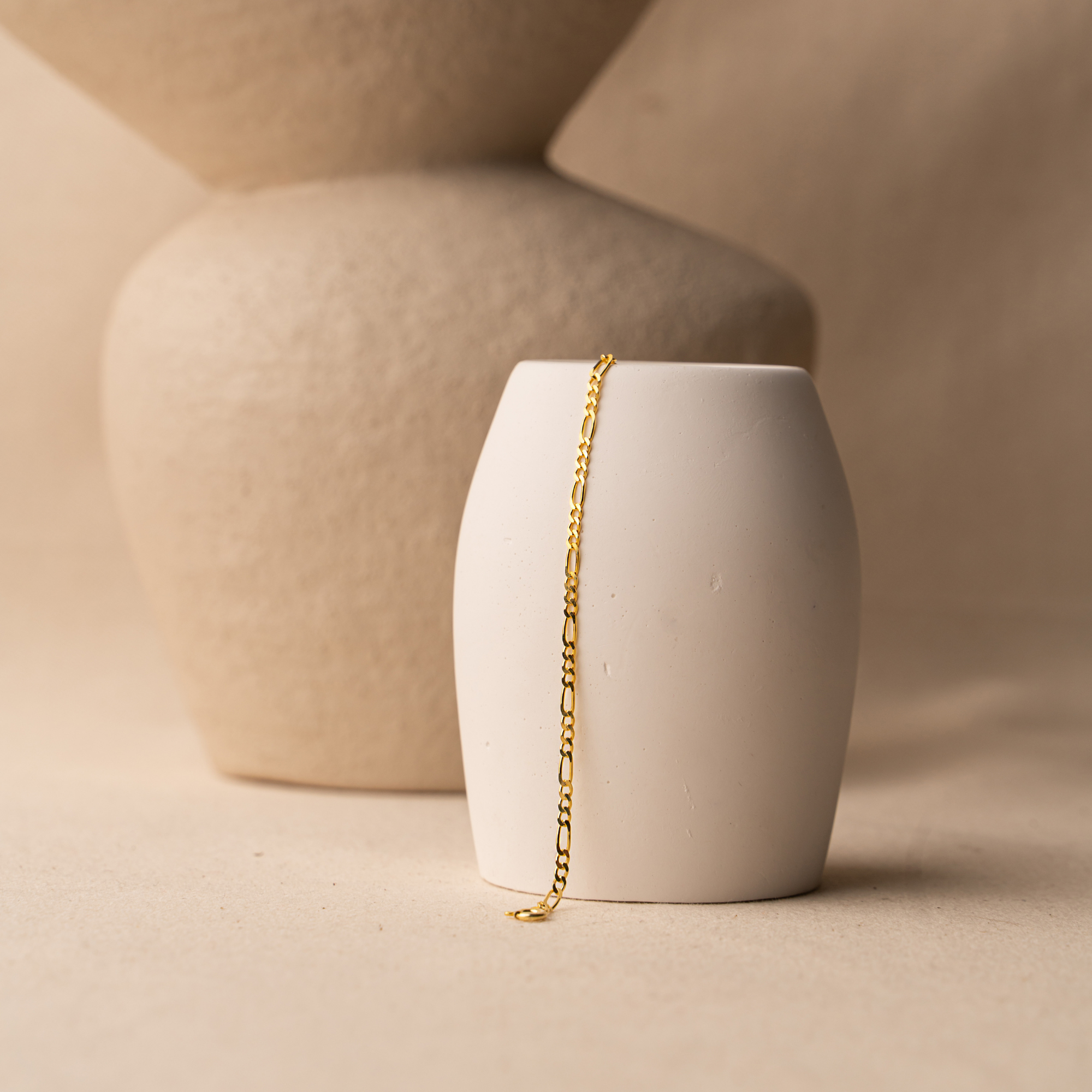 Figaro Chain Bracelet – UXV Jewelry