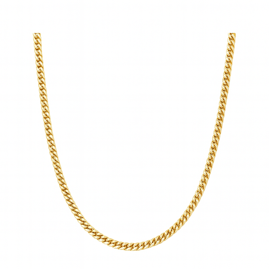 Thick Curb Chain Necklace – 2.10 mm | UXV Jewelry