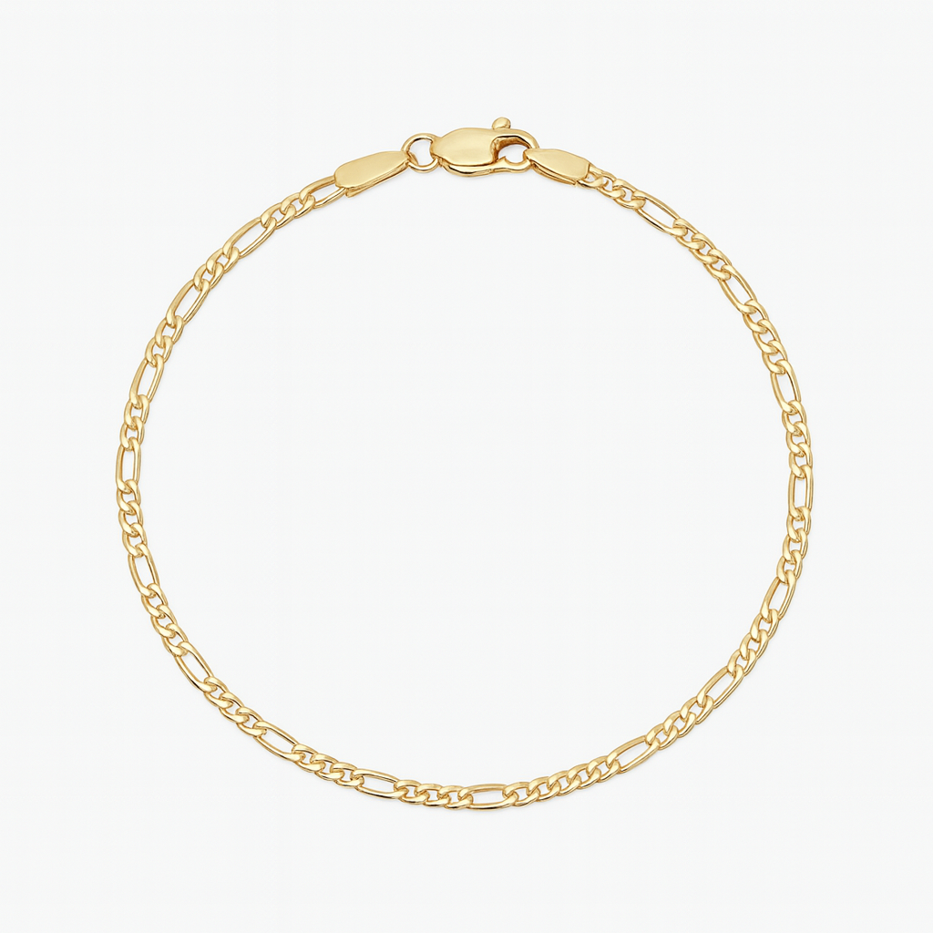 Figaro Chain Bracelet – UXV Jewelry