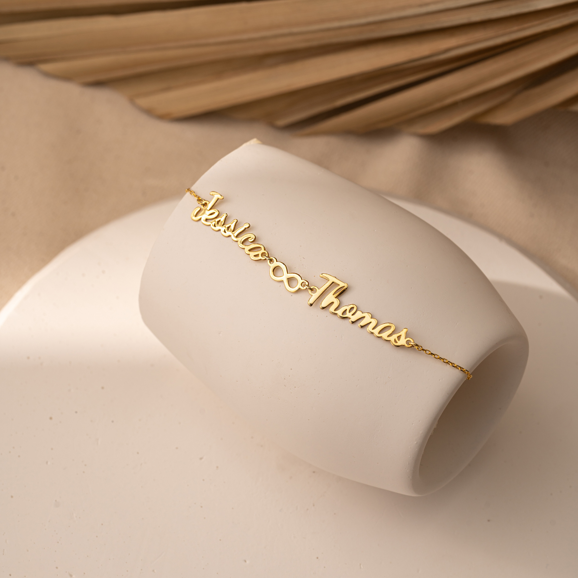 Couple Name Bracelet – Infinity Symbol Jewelry by UXV