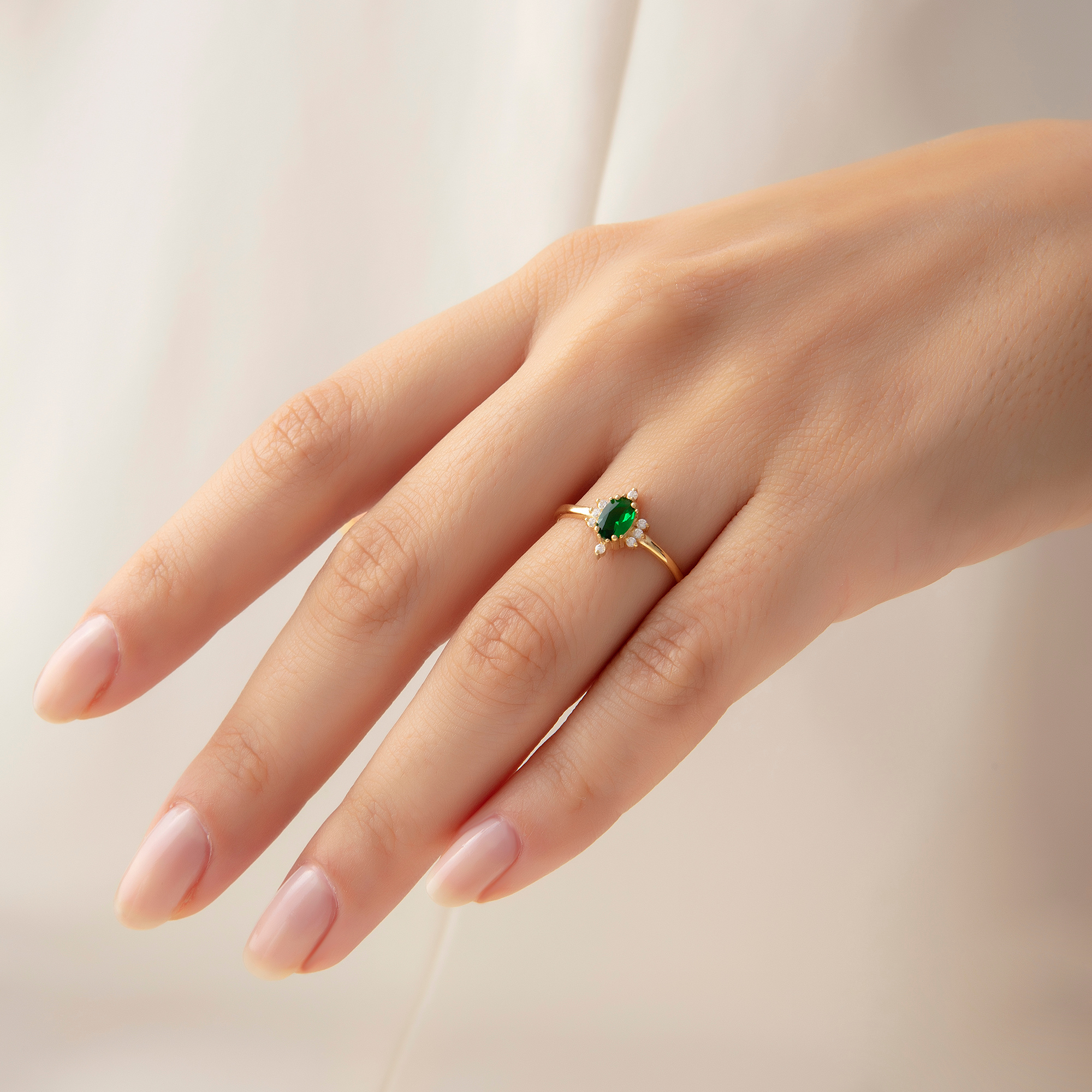 Birthstone Ring for Women – Elegant Gold Gemstone Ring by UXV