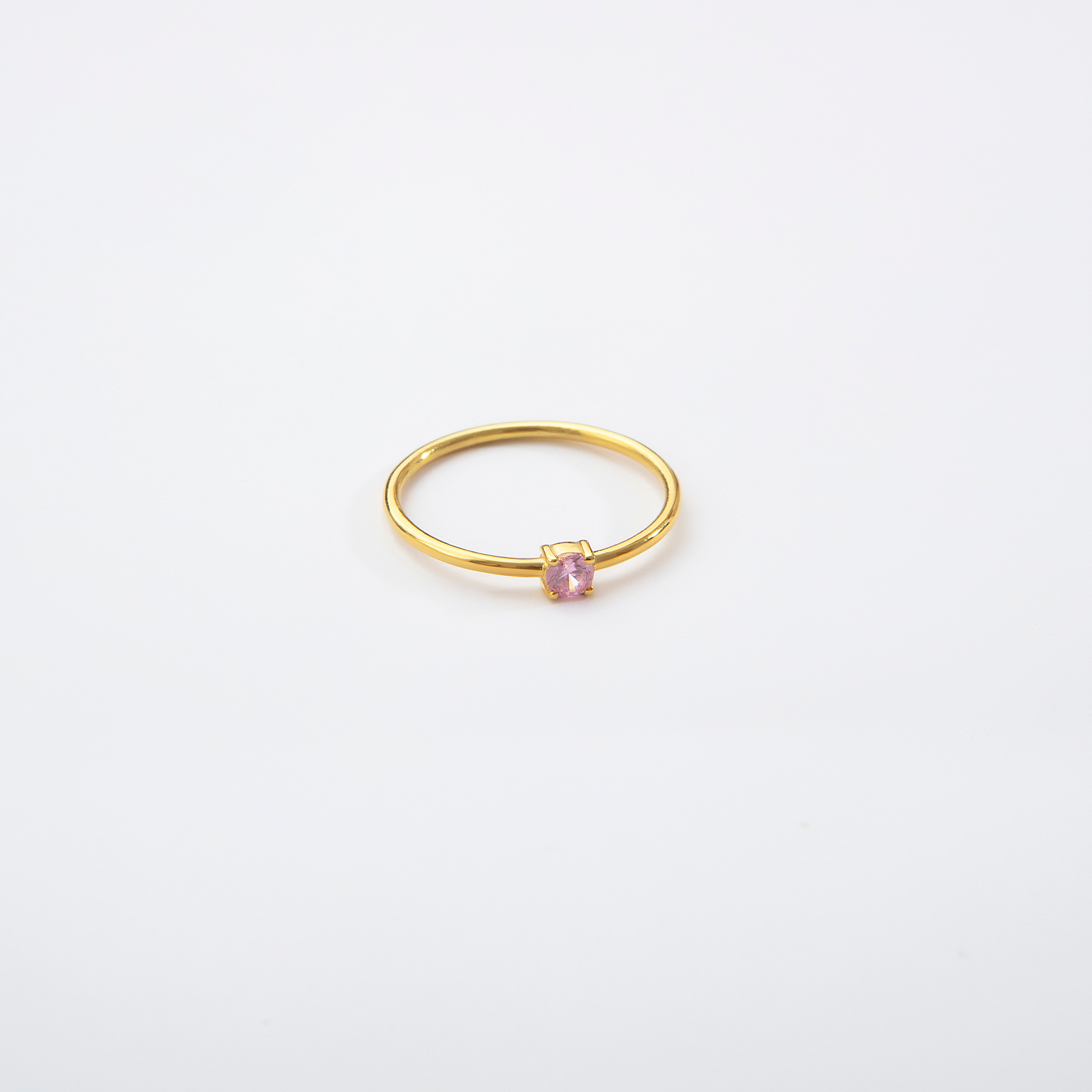 Custom Birthstone Ring | Dainty 14K Gold Vermeil | Personalized Gift